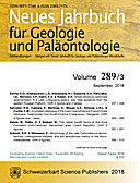 Cover image of: Neues Jahrbuch für Geologie und Paläontologie - Abhandlungen Band 289 Heft 3
