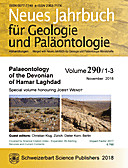 Cover image of: Neues Jahrbuch für Geologie und Paläontologie - Abhandlungen Band 290 Heft 1-3