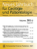 Cover image of: Neues Jahrbuch für Geologie und Paläontologie - Abhandlungen Band 301 Heft 2