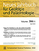 Cover image of: Neues Jahrbuch für Geologie und Paläontologie - Abhandlungen Band 304 Heft 1