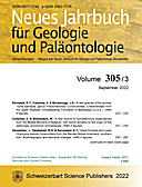 Cover image of: Neues Jahrbuch für Geologie und Paläontologie - Abhandlungen Band 305 Heft 3