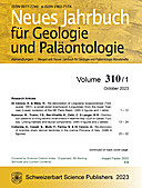 Cover image of: Neues Jahrbuch für Geologie und Paläontologie - Abhandlungen Band 310 Heft 1