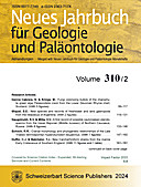 Cover image of: Neues Jahrbuch für Geologie und Paläontologie - Abhandlungen Band 310 Heft 2