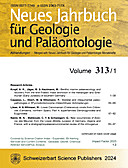 Cover image of: Neues Jahrbuch für Geologie und Paläontologie - Abhandlungen Band 313 Heft 1