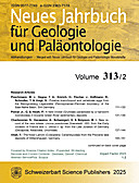 Cover image of: Neues Jahrbuch für Geologie und Paläontologie - Abhandlungen Band 313 Heft 2