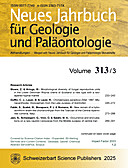 Cover image of: Neues Jahrbuch für Geologie und Paläontologie - Abhandlungen Band 313 Heft 3