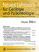 Cover image of: Neues Jahrbuch für Geologie und Paläontologie - Abhandlungen Band 314 Heft 3