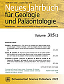 Cover image of: Neues Jahrbuch für Geologie und Paläontologie - Abhandlungen Band 315 Heft 3