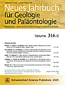 Cover image of: Neues Jahrbuch für Geologie und Paläontologie - Abhandlungen Band 316 Heft 2