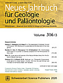 Cover image of: Neues Jahrbuch für Geologie und Paläontologie - Abhandlungen Band 316 Heft 3