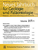 Cover image of: Neues Jahrbuch für Geologie und Paläontologie - Abhandlungen Band 317 Heft 1