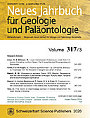 Cover image of: Neues Jahrbuch für Geologie und Paläontologie - Abhandlungen Band 317 Heft 3