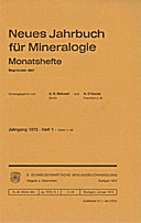 Image de couverture de: Neues Jahrbuch für Mineralogie - Monatshefte Jg. 1972 Heft 1