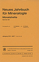 Image de couverture de: Neues Jahrbuch für Mineralogie - Monatshefte Jg. 1972 Heft 7