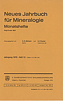 Image de couverture de: Neues Jahrbuch für Mineralogie - Monatshefte Jg. 1972 Heft 12