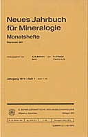 Image de couverture de: Neues Jahrbuch für Mineralogie - Monatshefte Jg. 1974 Heft 1