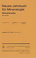 Image de couverture de: Neues Jahrbuch für Mineralogie - Monatshefte Jg. 1974 Heft 10