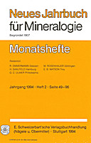 Image de couverture de: Neues Jahrbuch für Mineralogie - Monatshefte Jg. 1994 Heft 2