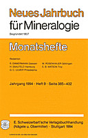 Image de couverture de: Neues Jahrbuch für Mineralogie - Monatshefte Jg. 1994 Heft 9