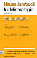 Image de couverture de: Neues Jahrbuch für Mineralogie - Monatshefte Jg. 1997 Heft 8