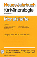 Image de couverture de: Neues Jahrbuch für Mineralogie - Monatshefte Jg. 1997 Heft 9