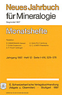 Image de couverture de: Neues Jahrbuch für Mineralogie - Monatshefte Jg. 1997 Heft 12