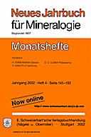 Image de couverture de: Neues Jahrbuch für Mineralogie - Monatshefte Jg. 2002 Heft 4