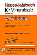 Image de couverture de: Neues Jahrbuch für Mineralogie - Monatshefte Jg. 2002 Heft 5