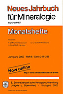 Image de couverture de: Neues Jahrbuch für Mineralogie - Monatshefte Jg. 2002 Heft 6
