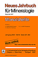 Image de couverture de: Neues Jahrbuch für Mineralogie - Monatshefte Jg. 2002 Heft 8