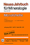 Image de couverture de: Neues Jahrbuch für Mineralogie - Monatshefte Jg. 2002 Heft 9