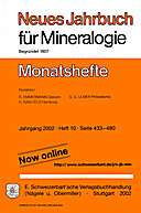 Image de couverture de: Neues Jahrbuch für Mineralogie - Monatshefte Jg. 2002 Heft 10