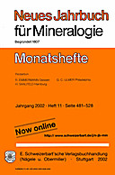 Image de couverture de: Neues Jahrbuch für Mineralogie - Monatshefte Jg. 2002 Heft 11