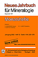 Image de couverture de: Neues Jahrbuch für Mineralogie - Monatshefte Jg. 2002 Heft 12