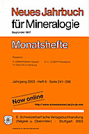 Image de couverture de: Neues Jahrbuch für Mineralogie - Monatshefte Jg. 2003 Heft 6