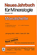 Image de couverture de: Neues Jahrbuch für Mineralogie - Monatshefte Jg. 2003 Heft 8