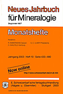 Image de couverture de: Neues Jahrbuch für Mineralogie - Monatshefte Jg. 2003 Heft 10