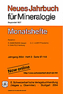 Image de couverture de: Neues Jahrbuch für Mineralogie - Monatshefte Jg. 2004 Heft 3