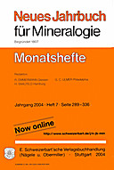 Image de couverture de: Neues Jahrbuch für Mineralogie - Monatshefte Jg. 2004 Heft 7