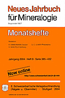 Image de couverture de: Neues Jahrbuch für Mineralogie - Monatshefte Jg. 2004 Heft 9