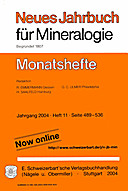 Image de couverture de: Neues Jahrbuch für Mineralogie - Monatshefte Jg. 2004 Heft 11