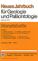 Cover image of: Neues Jahrbuch für Geologie und Paläontologie - Monatshefte Jg. 1980 Heft 3