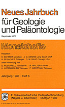 Cover image of: Neues Jahrbuch für Geologie und Paläontologie - Monatshefte Jg. 1980 Heft 6