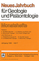 Cover image of: Neues Jahrbuch für Geologie und Paläontologie - Monatshefte Jg. 1980 Heft 7