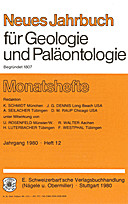Cover image of: Neues Jahrbuch für Geologie und Paläontologie - Monatshefte Jg. 1980 Heft 12