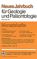 Cover image of: Neues Jahrbuch für Geologie und Paläontologie - Monatshefte Jg. 1982 Heft 10