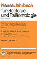 Cover image of: Neues Jahrbuch für Geologie und Paläontologie - Monatshefte Jg. 1984 Heft 12