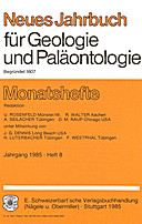 Cover image of: Neues Jahrbuch für Geologie und Paläontologie - Monatshefte Jg. 1985 Heft 8