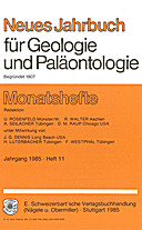Cover image of: Neues Jahrbuch für Geologie und Paläontologie - Monatshefte Jg. 1985 Heft 11