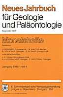 Cover image of: Neues Jahrbuch für Geologie und Paläontologie - Monatshefte Jg. 1986 Heft 1